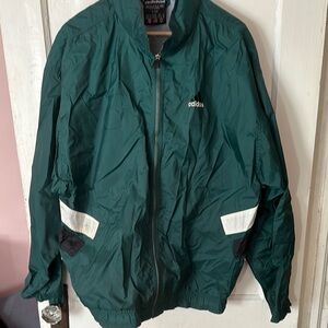 Vintage Adidas Green Windbreaker Jacket